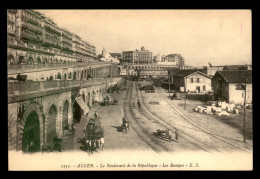 ALGERIE - ALGER - BOULEVARD DE LA REPUBLIQUE - LES RAMPES - Alger