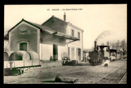 ALGERIE - COLEA - TRAIN EN  GARE DE CHEMIN DE FER DE COLEA-VILLE - Other & Unclassified