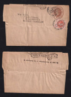 Great Britain Ca 1890 Uprated Stationery Wrapper LONDON To WÖRISHOFEN Germany Private Imprint Smith & Son - Briefe U. Dokumente