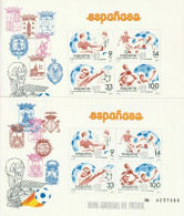 ESPAGNE - 2 BLOCS N°31/2 ** (1982) Football "Espana'82" - Blocks & Sheetlets & Panes