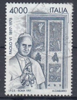 ITALY 2536,used,falc Hinged,popes - 1991-00: Afgestempeld