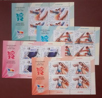 Romania 2012 - Summer Olympic Games LONDON , Mini Sheet , MNH , Mi.6636KB-6639KB - Unused Stamps