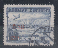 Albania Airplane 0.50 On 2 Lek Mi#521 1952 USED - Albania