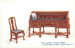Raphael Tuck & Sons' Oilette Postcard The Queen's Dolls House Series I - Writing Desk And Chair In Queen's Bedroom - Tuck, Raphael