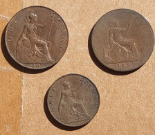Great Britain One 1 Penny 1860-1967 - Various Years 1881 1902 1907 - Other & Unclassified