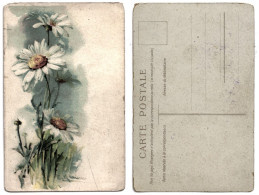 CP - Fleurs : MARGUERITES (aquarelle) - Vers 1900 - AR - Fleurs