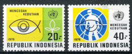 INDONESIE: ZB 846/847 MNH 1976 Campagne Ter Voorkoming Van Blindheid -1 - Indonesia