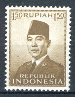 INDONESIE: ZB 83 MNH 1951 President Soekarno - Indonesia