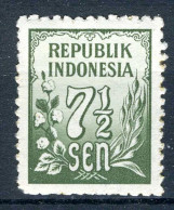 INDONESIE: ZB 76 MNH 1951 Cijfertype -2 - Indonesien