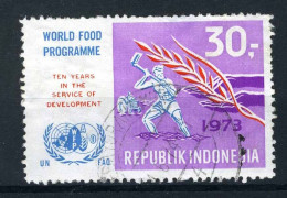 INDONESIE: ZB 752 Gestempeld 1973 - 10de Verj. Wereld Voedselprogramma - Indonesien