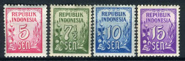 INDONESIE: ZB 75/78 MH 1951 Cijfertype - Indonesien