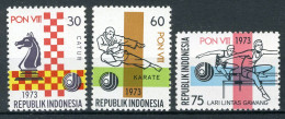 INDONESIE: ZB 744/746 MNH 1973 8ste Nationale Sportweek - Indonesia