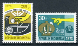 INDONESIE: ZB 742/743 MNH 1973 Nationale Beweging Van Het Sparen - Indonesia