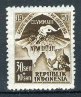 INDONESIE: ZB 70 MH 1951 Aziatische Spelen New Delhi - Indonesia