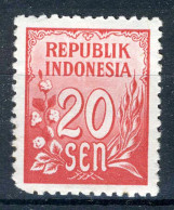 INDONESIE: ZB 79 MNH 1951 Cijfertype -1 - Indonesien