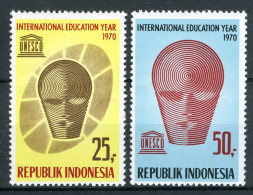 INDONESIE: ZB 688/689 MNH 1970 Internationale Jaar Van De Opvoeding - Indonesien