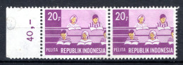 INDONESIE: ZB 656 MH 1969 Vijfjaren Plan Wederopbouw (2 Stuks) - Indonesien