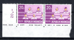 INDONESIE: ZB 656 MH 1969 Vijfjaren Plan Wederopbouw (2 Stuks) -1 - Indonesien