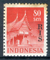 INDONESIE: ZB 57 MH 1950 Zegels Overdrukt Met R.I.S. - Indonesia