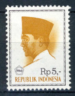 INDONESIE: ZB 533 MNH 1966 President Soekarno 1966 In Vijfhoek -4 - Indonesia