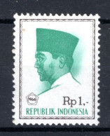 INDONESIE: ZB 528 MNH President Soekarno 1966 In Vijfhoek -2 - Indonesia