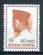 INDONESIE: ZB 525 MH 1966 President Soekarno 1966 In Vijfhoek - Indonesia