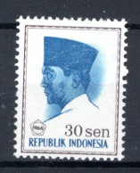 INDONESIE: ZB 524 MH President Soekarno 1966 In Vijfhoek - Indonésie