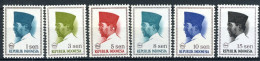 INDONESIE: ZB 516/521 MNH 1966 President Soekarno 1966 In Vijfhoek -1 - Indonésie