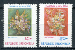 INDONESIE: ZB 990/991 MNH 1980 Tweede Nationale Bloemententoonstelling -2 - Indonesien