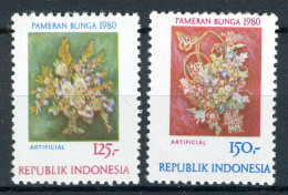 INDONESIE: ZB 990/991 MNH 1980 Tweede Nationale Bloemententoonstelling - Indonesia
