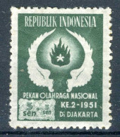 INDONESIE: ZB 96 MNH 1951 2e Nationale Sportweek Jakarta - Indonesië
