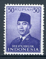 INDONESIE: ZB 95 MNH 1951 President Soekarno -1 - Indonesien