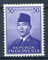 INDONESIE: ZB 95 MH 1951 President Soekarno - Indonésie