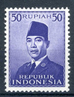 INDONESIE: ZB 95 MNH 1951 President Soekarno - Indonesia