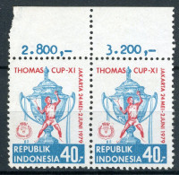 INDONESIE: ZB 945 MNH 1979 Thomas Cup  (2 Stuks) - Indonésie
