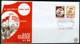 INDONESIE: ZB 928/929 FDC 1978 50 Ste Verjaardag Jeugdgelofte -1 - Indonesië