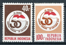 INDONESIE: ZB 928/929 MNH 1978 50 Ste Verjaardag Jeugdgelofte - Indonesia