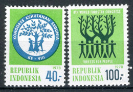 INDONESIE: ZB 926/927 MNH 1978 8ste Wereld Bosbouw Congres -1 - Indonesia