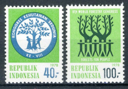 INDONESIE: ZB 926/927 MNH 1978 8ste Wereld Bosbouw Congres - Indonesia