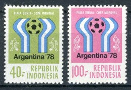 INDONESIE: ZB 918/919 MNH 1978 Wereldkampionschappen Voetbal Argentinië -1 - Indonesia