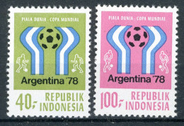 INDONESIE: ZB 918/919 MNH 1978 Wereldkampionschappen Voetbal Argentinië -2 - Indonesien