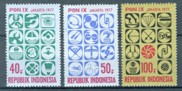 INDONESIE: ZB 892/894 MNH 1977 9de Nationale Spormanifestatie - Indonésie