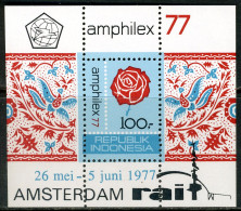 INDONESIE: ZB 889 MNH Blok 26 1977 Postzegeltentoonstelling Amphilex - Indonésie