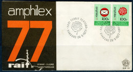 INDONESIE: ZB 885/886 FDC 1977 Int. Postzegeltentoonstelling Amphilex - Indonésie