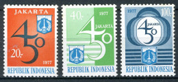 INDONESIE: ZB 880/882 MNH 1977 450-jarig Bestaan Jakarta - Indonésie