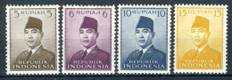 INDONESIE: ZB 88/91 MNH 1951 President Soekarno - Indonesia