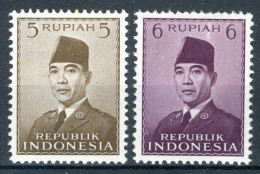 INDONESIE: ZB 88/89 MH 1951 President Soekarno - Indonesien