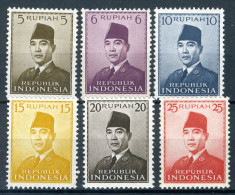 INDONESIE: ZB 88/93 MNH 1951 President Soekarno - Indonesië