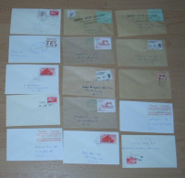 Great Britain 1971 Strike Special Mail Collection Of 15 Covers - Cartas & Documentos