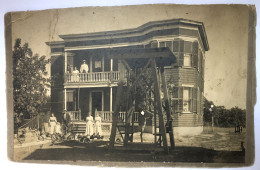 Photographie Ancienne Maison Bourgeoise Avec Personnages - WOONSOCKET Rhode Island Denver Street - DESIMPELAERE - América